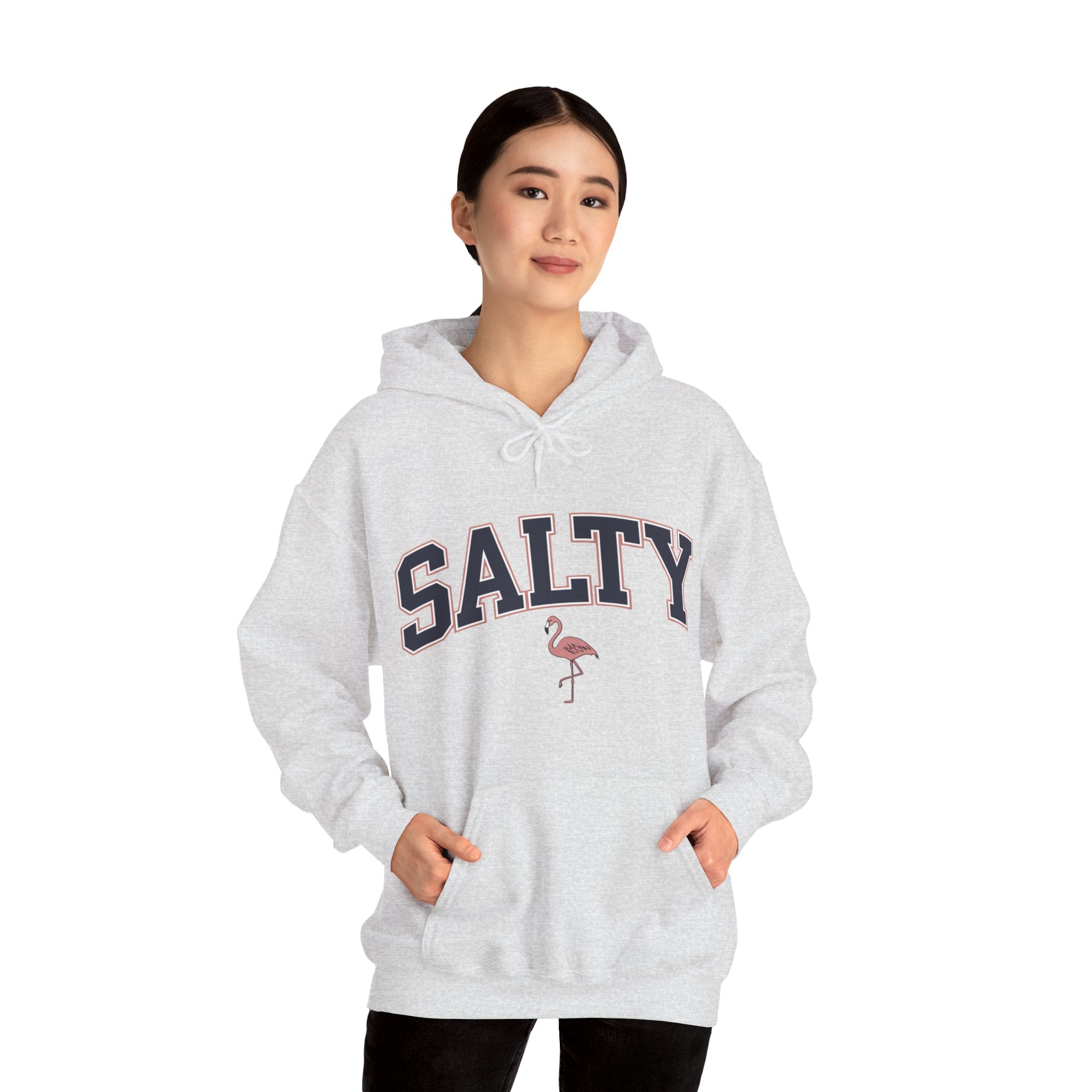 Salty Flamingo Beach Hoodie • Beach Sweatshirt