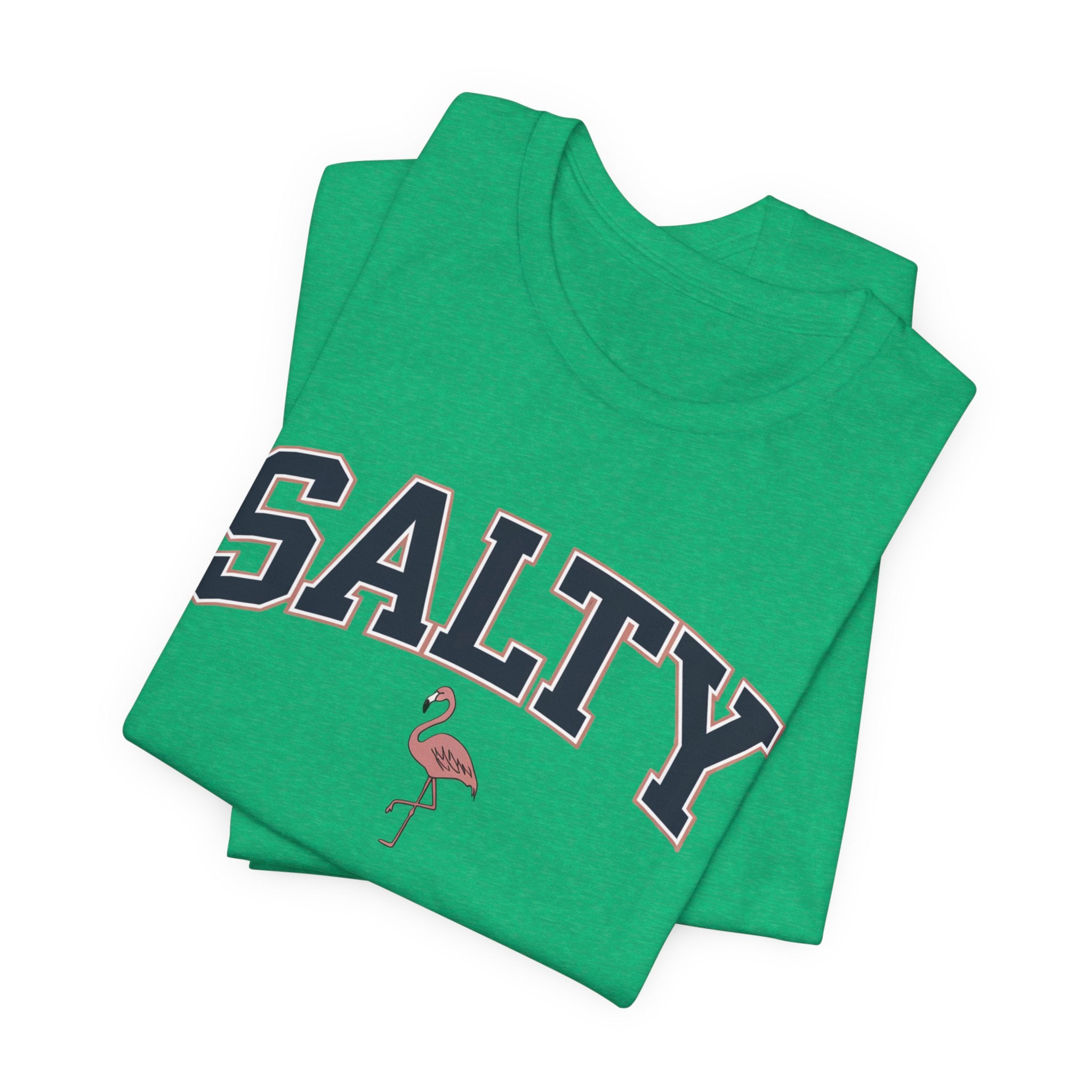 Salty Flamingo Beach Tee Shirt • Beach Tee Shirt