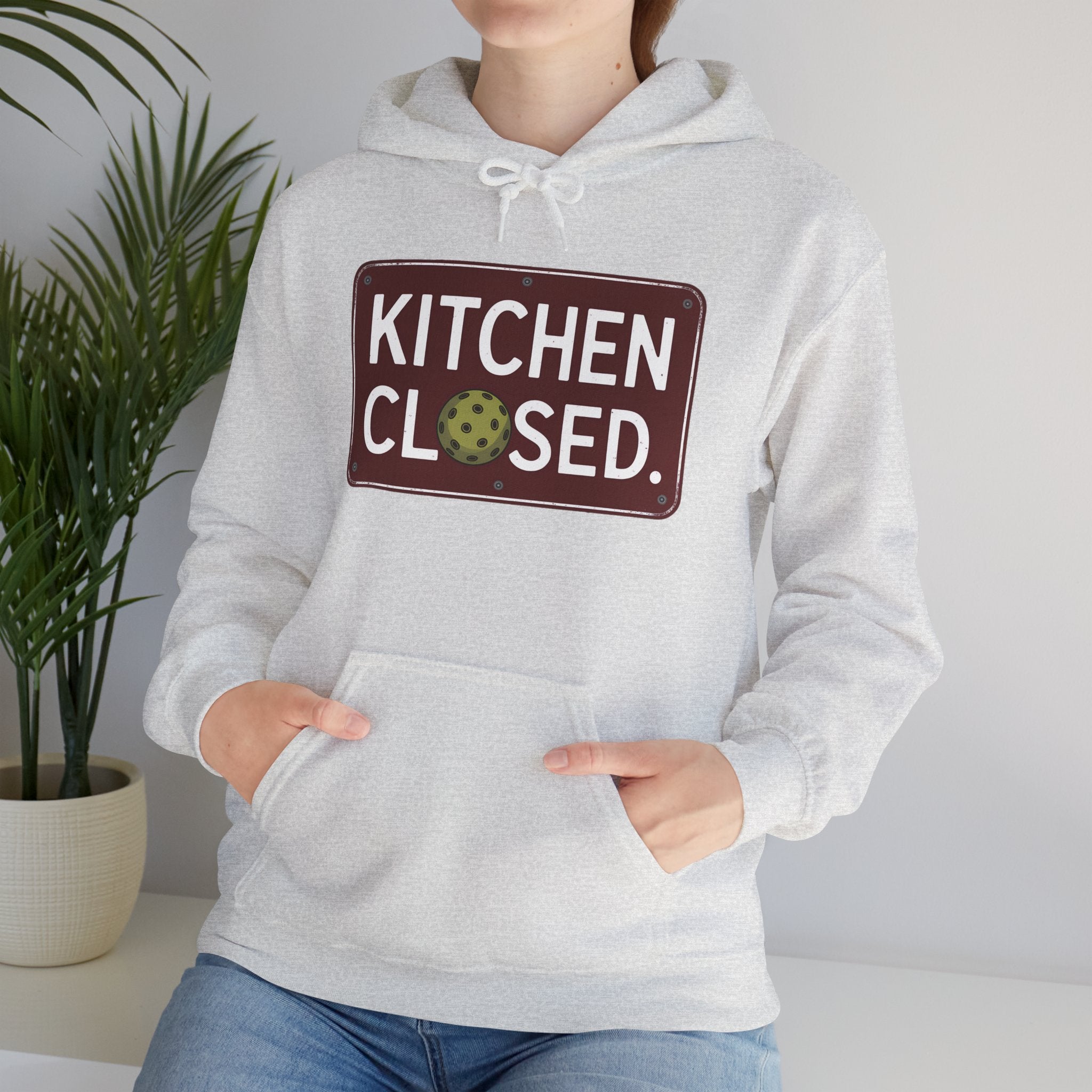 Kitchen Closed Pickleball Hoodie • Funny Pickleball Sweatshirt