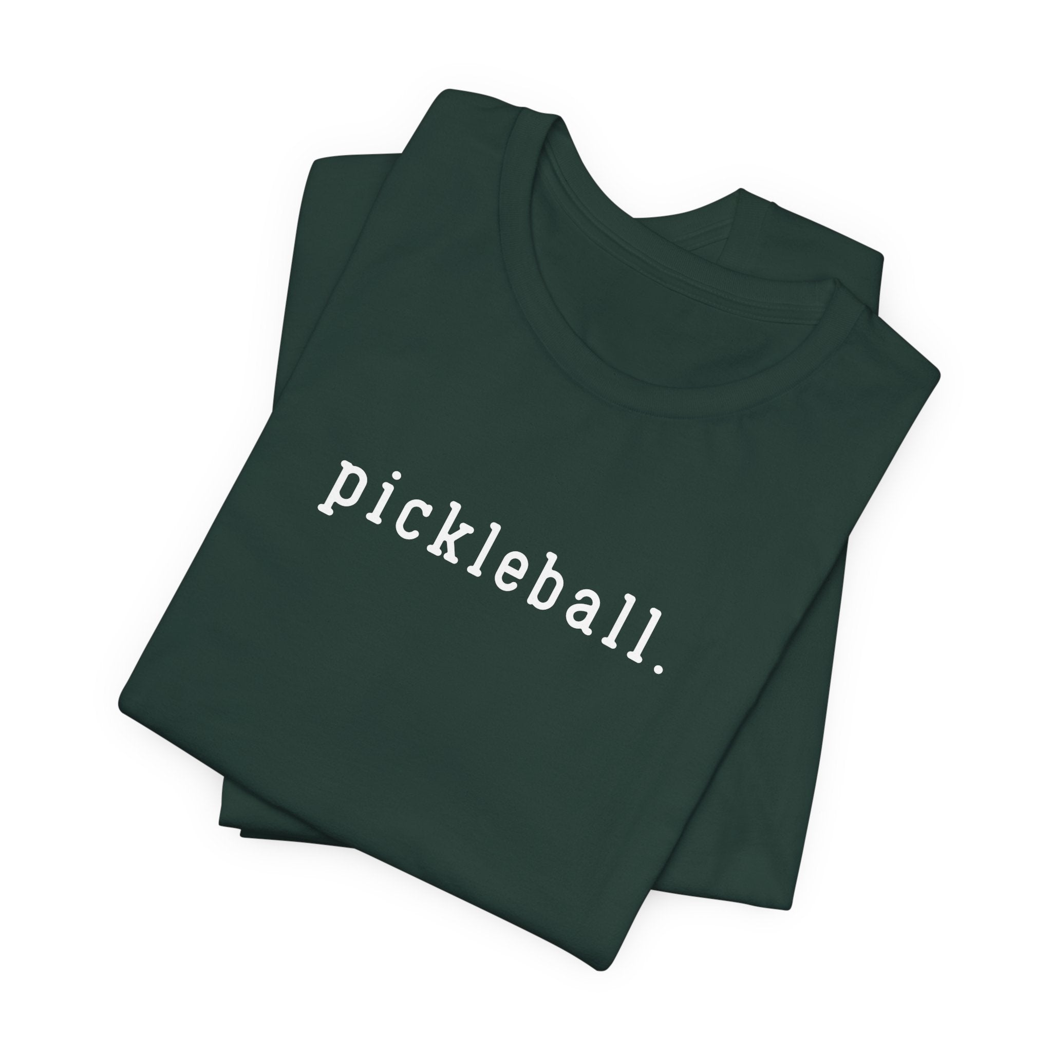Pickleball Tee — Minimalist "pickleball." Short Sleeve Shirt for Players