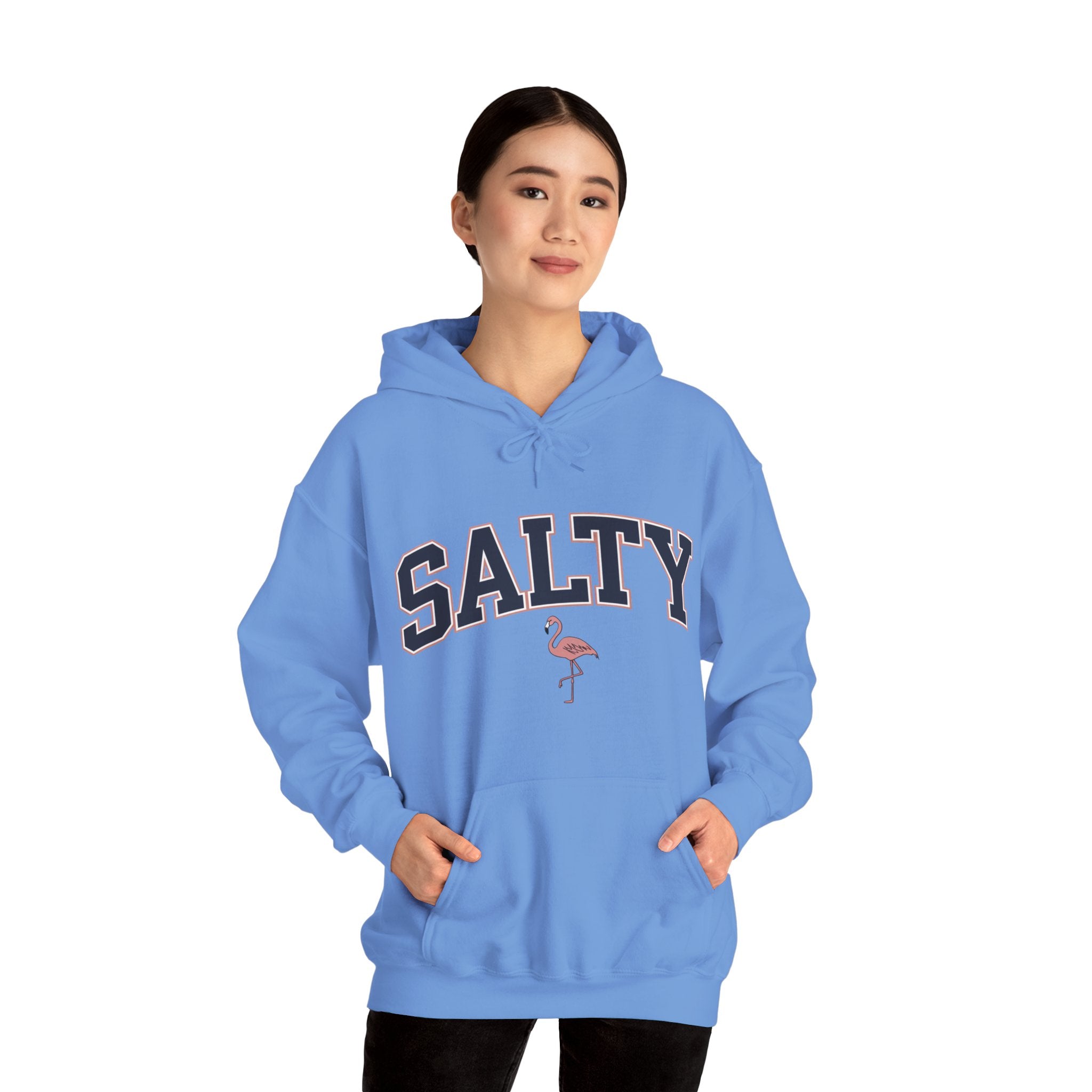 Salty Flamingo Beach Hoodie • Beach Sweatshirt