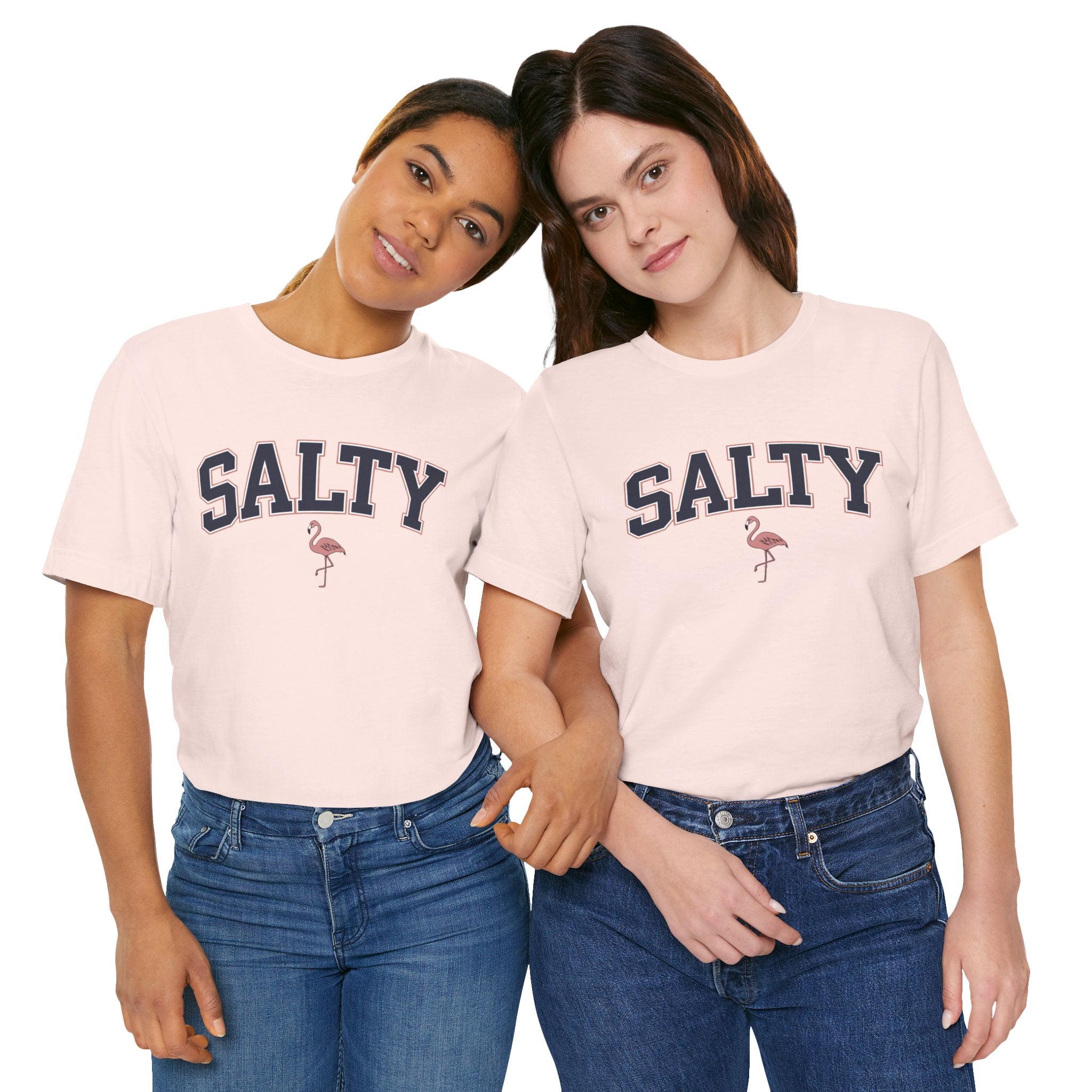 Salty Flamingo Beach Tee Shirt • Beach Tee Shirt