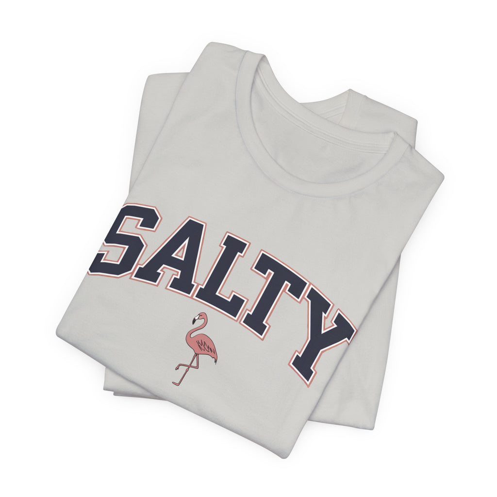 Salty Flamingo Beach Tee Shirt • Beach Tee Shirt