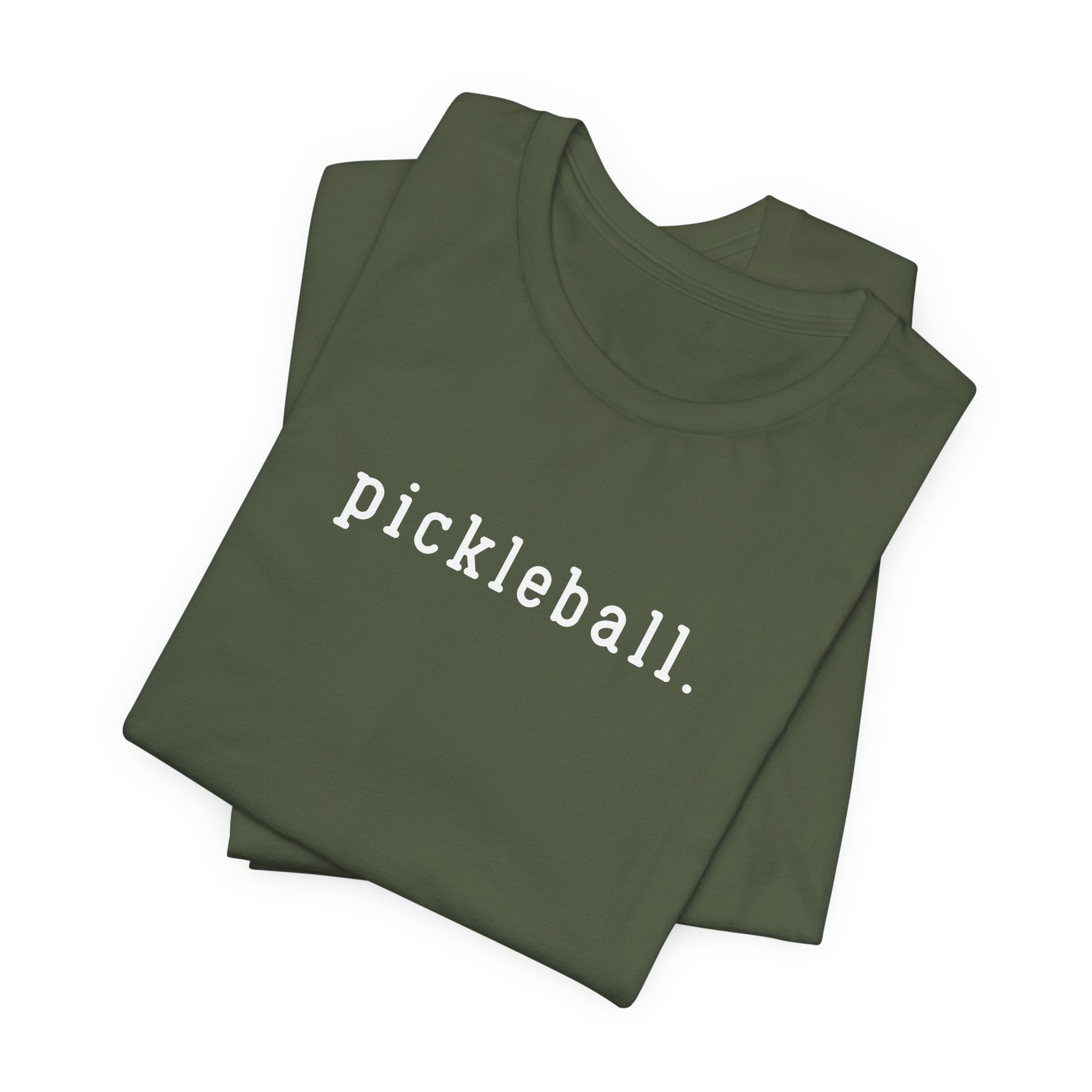 Pickleball Tee — Minimalist "pickleball." Short Sleeve Shirt for Players