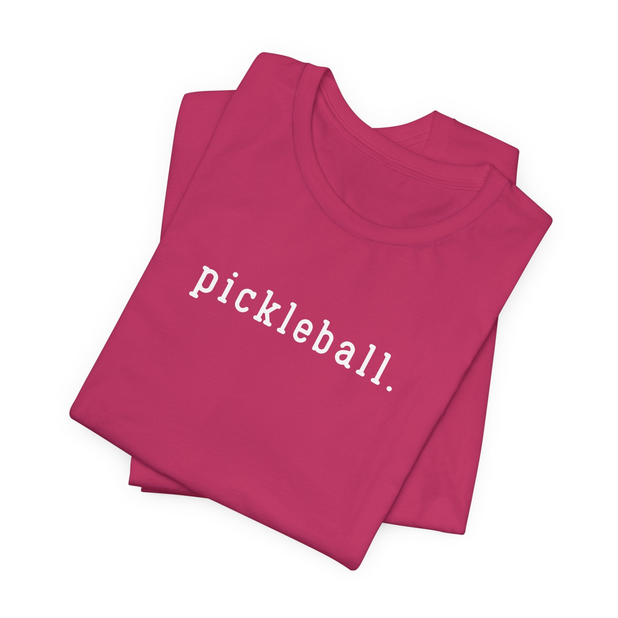 Pickleball Tee — Minimalist "pickleball." Short Sleeve Shirt for Players