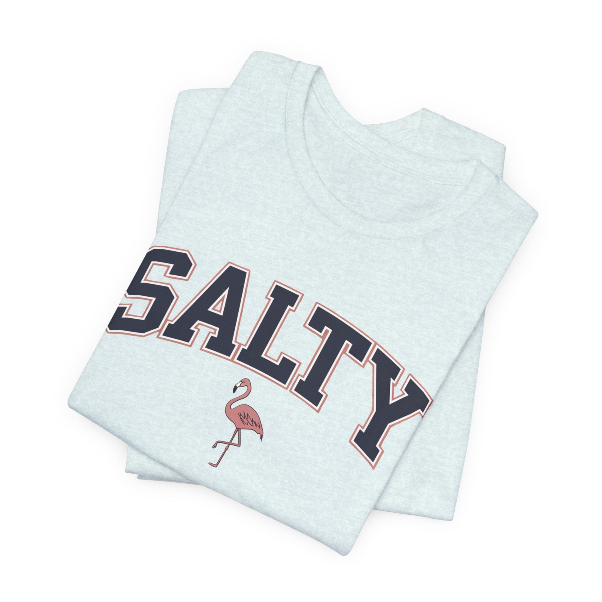 Salty Flamingo Beach Tee Shirt • Beach Tee Shirt