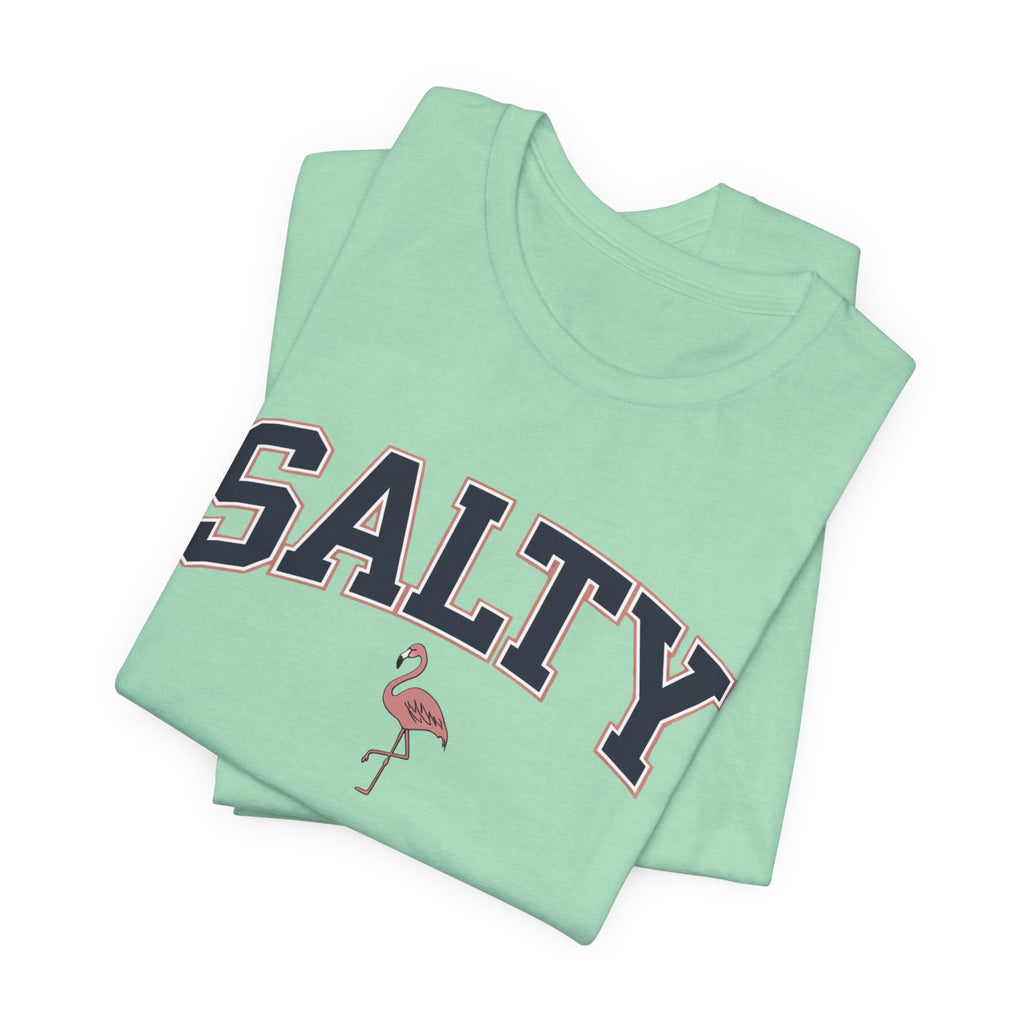 Salty Flamingo Beach Tee Shirt • Beach Tee Shirt