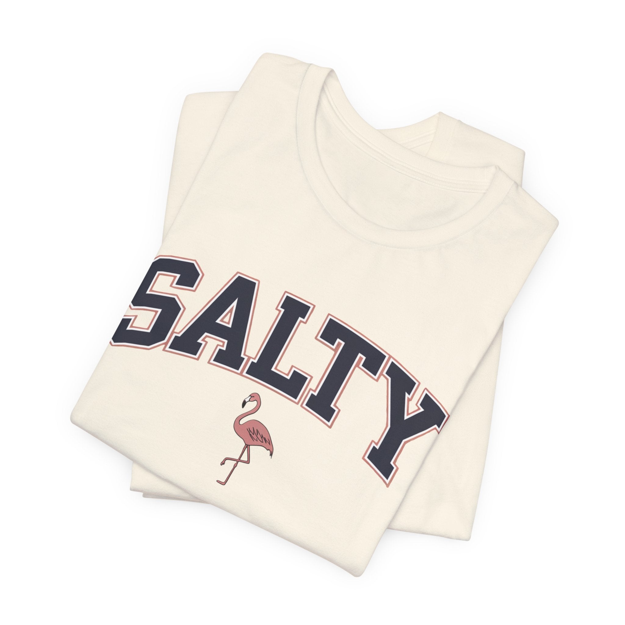 Salty Flamingo Beach Tee Shirt • Beach Tee Shirt