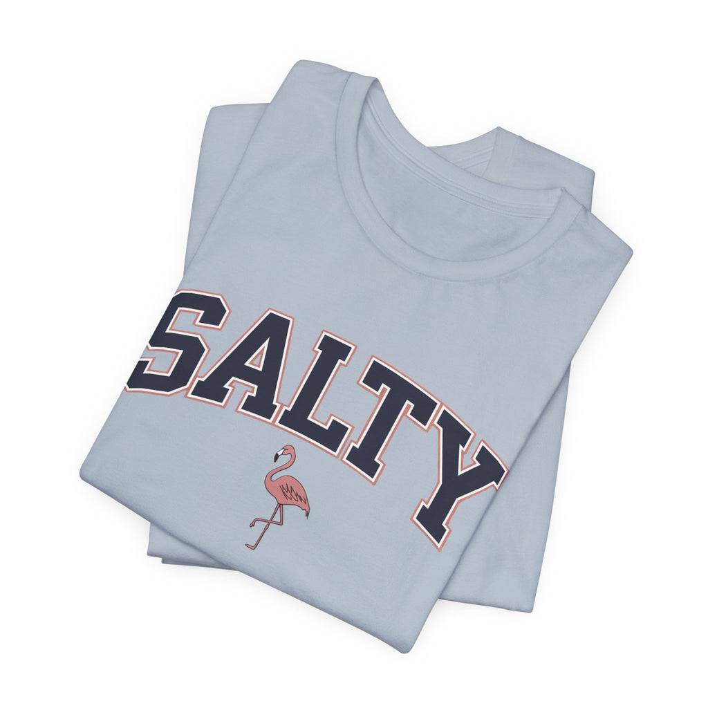 Salty Flamingo Beach Tee Shirt • Beach Tee Shirt