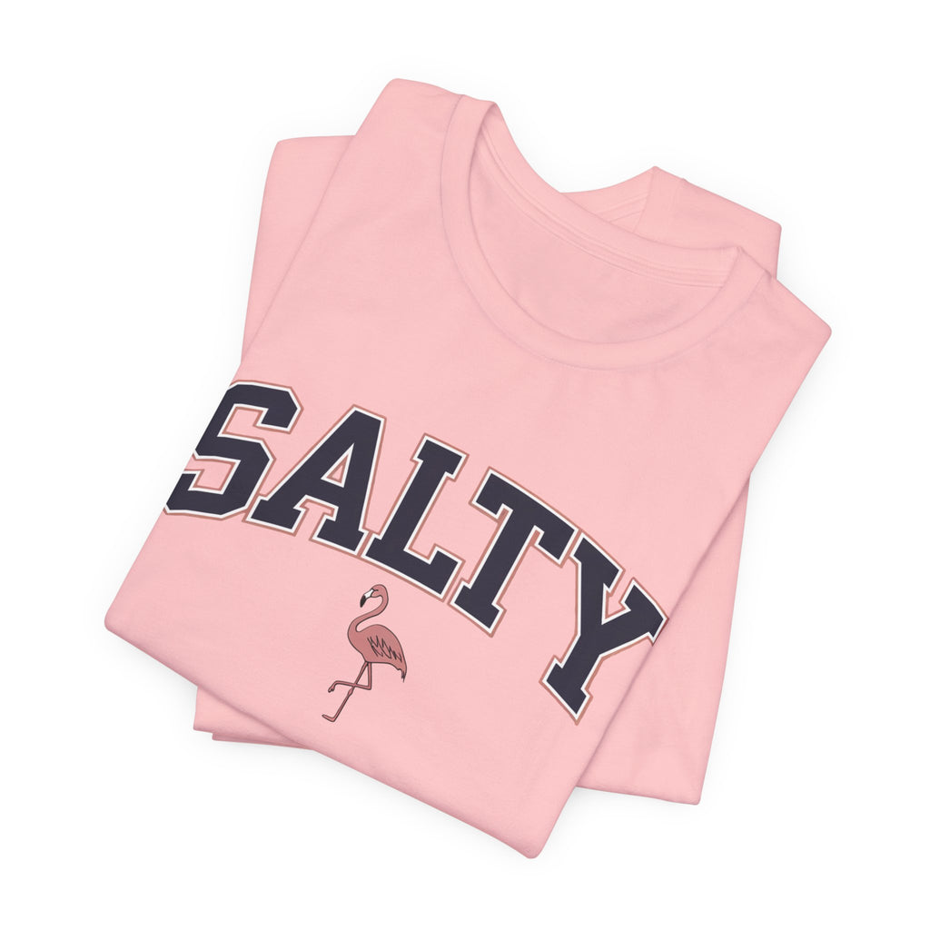 Salty Flamingo Beach Tee Shirt • Beach Tee Shirt