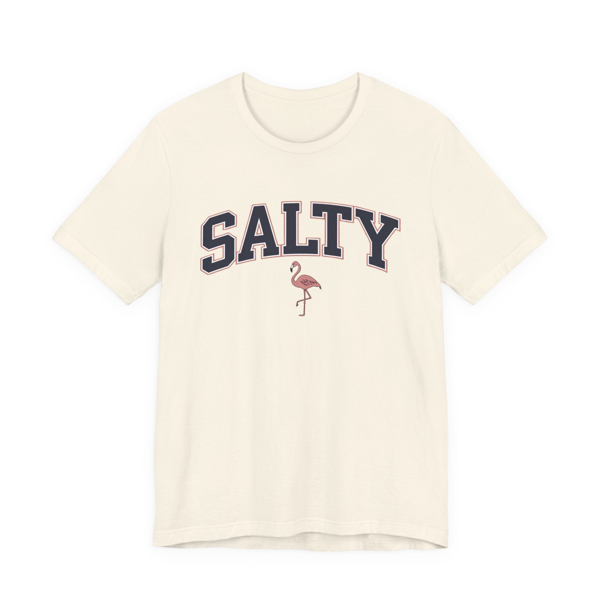 Salty Flamingo Beach Tee Shirt • Beach Tee Shirt