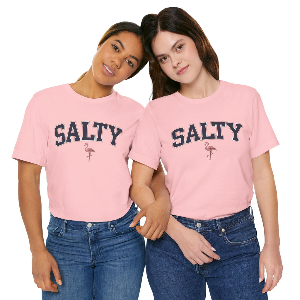 Salty Flamingo Beach Tee Shirt • Beach Tee Shirt