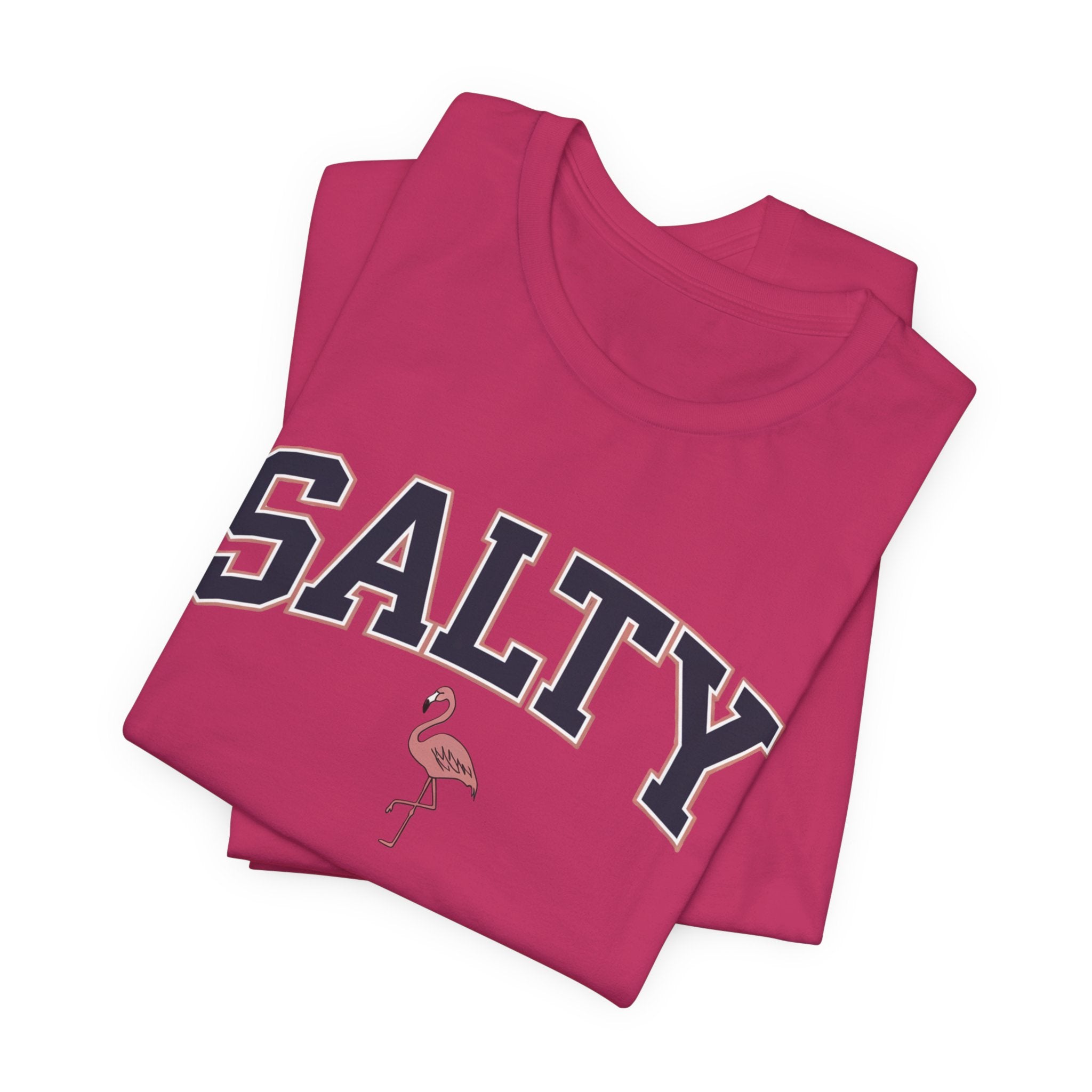 Salty Flamingo Beach Tee Shirt • Beach Tee Shirt