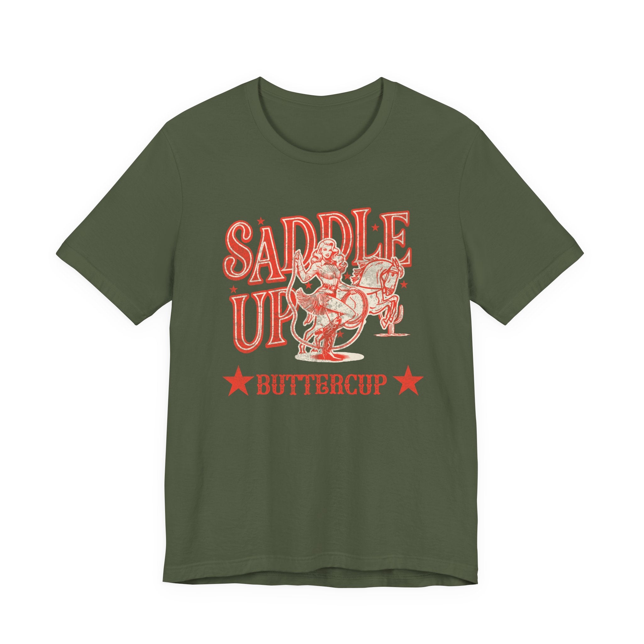 Saddle Up Buttercup T-Shirt | Cowboy Shirt | Western Rodeo Graphic Tee for Men & Women