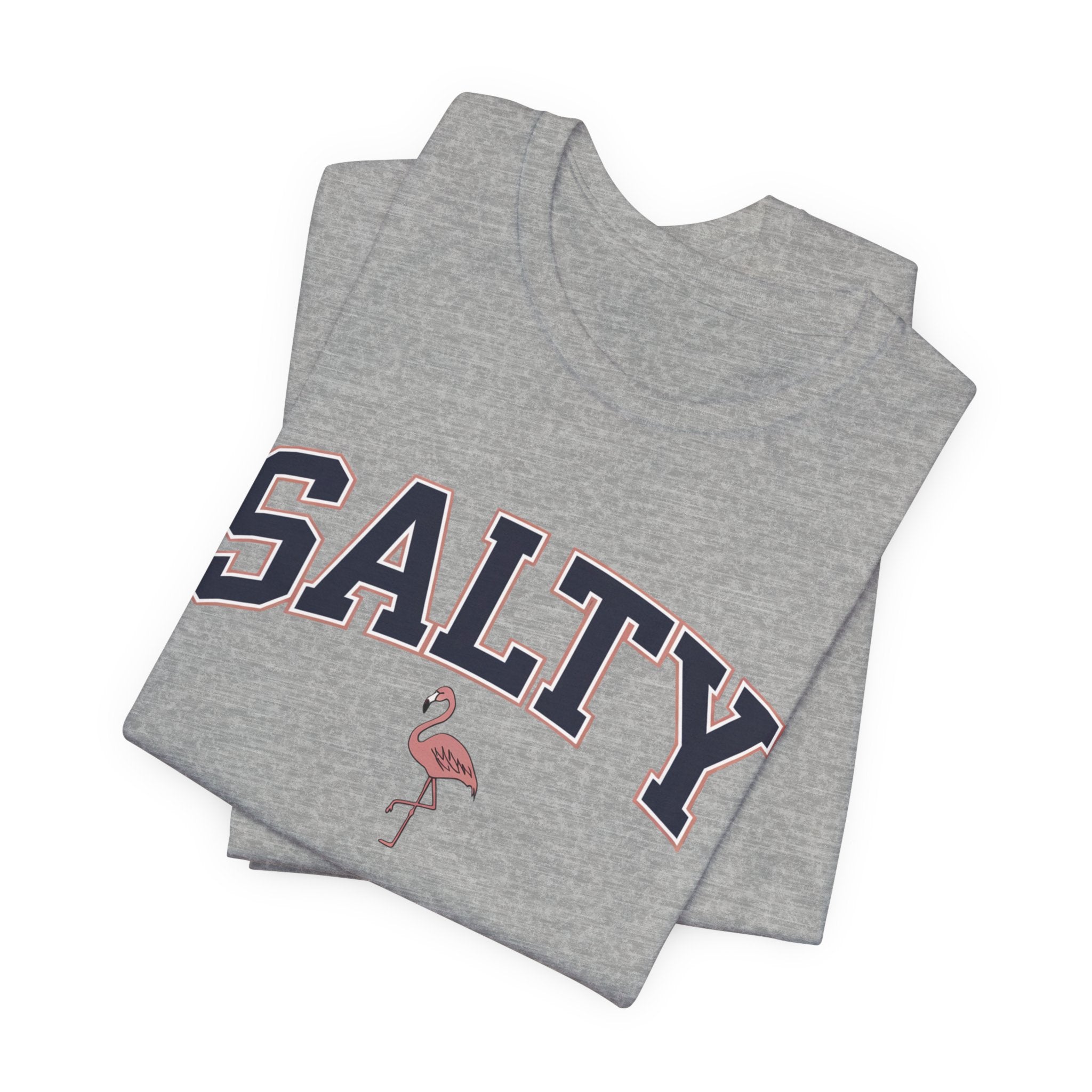 Salty Flamingo Beach Tee Shirt • Beach Tee Shirt