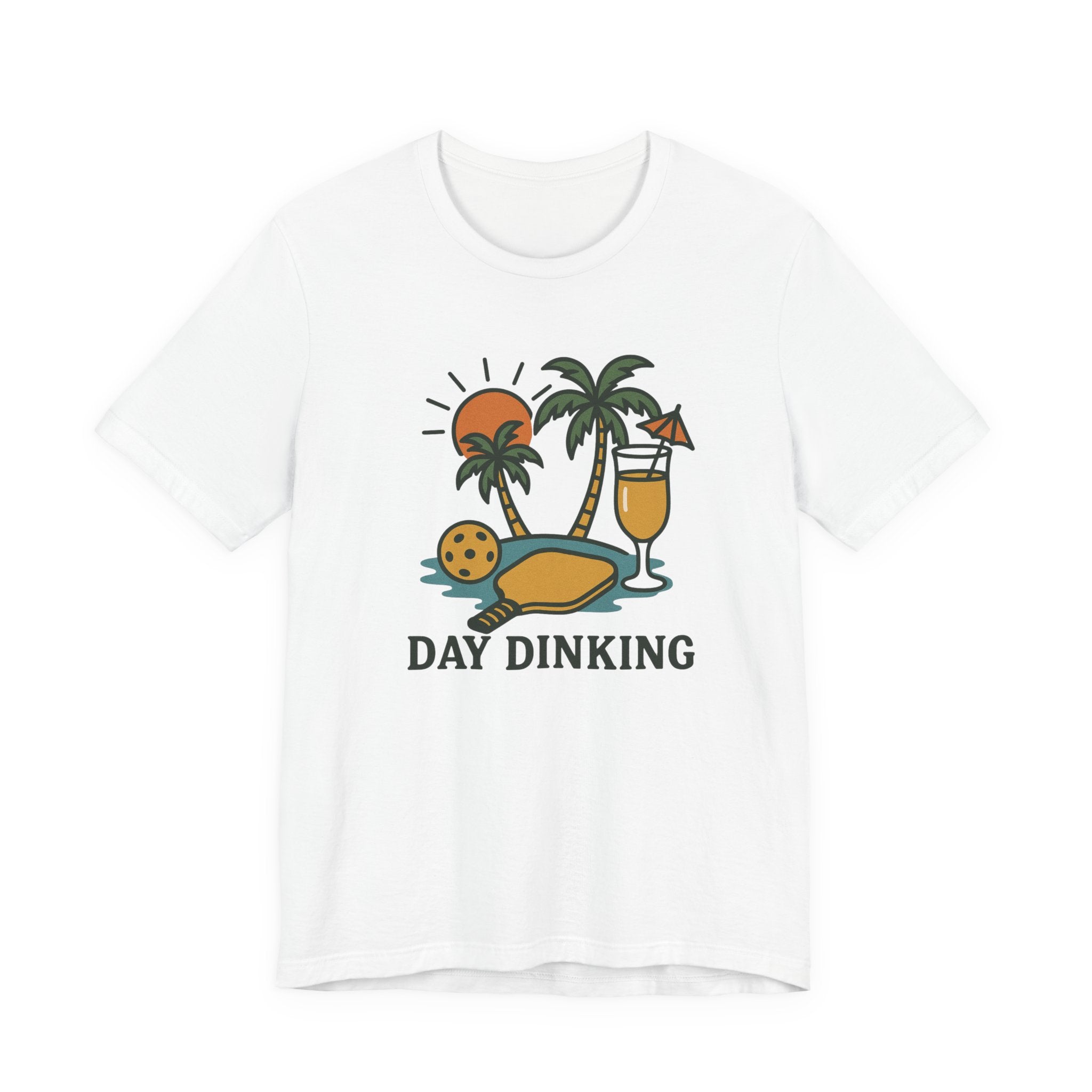"Day Dinking" Pickleball Beach T‑Shirt