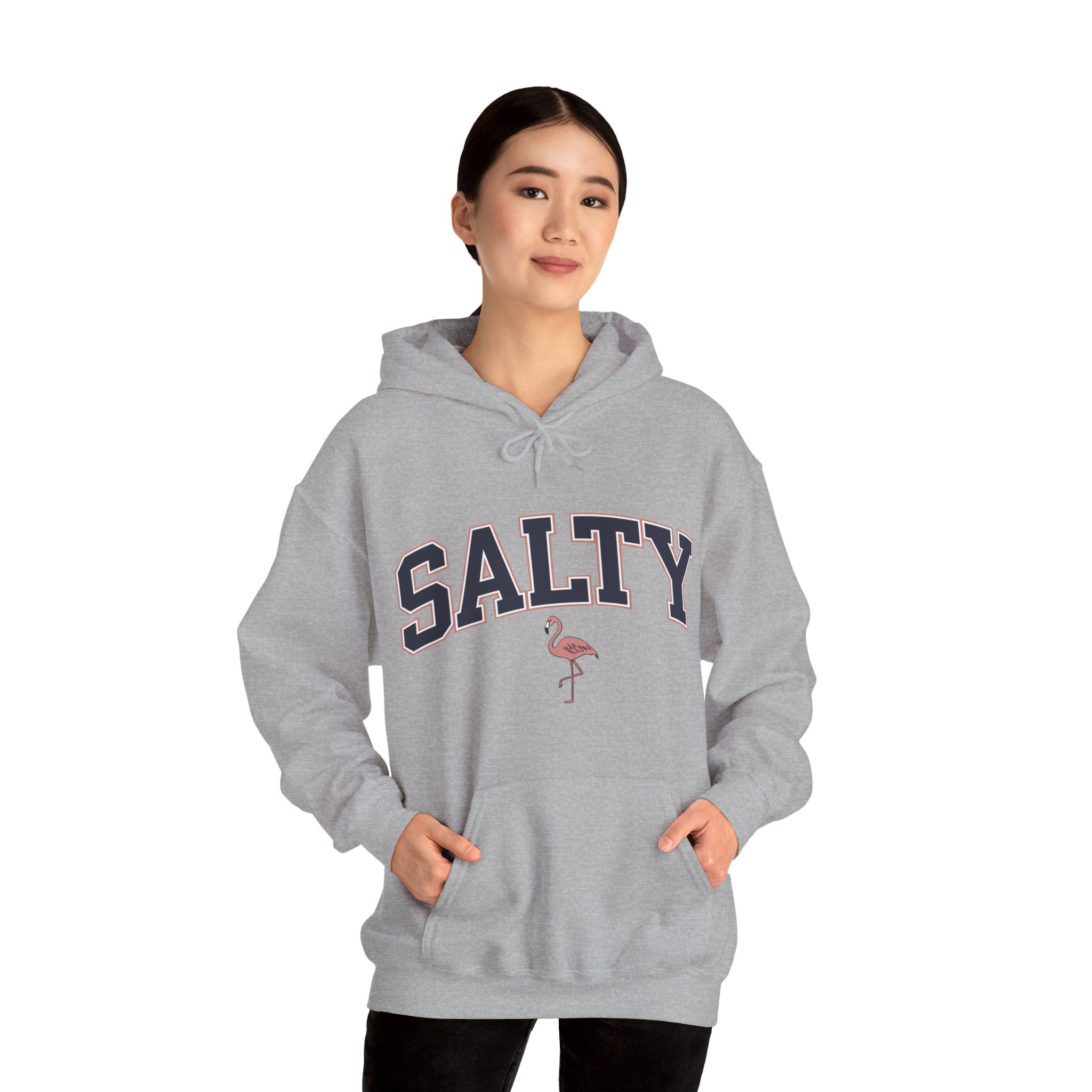 Salty Flamingo Beach Hoodie • Beach Sweatshirt