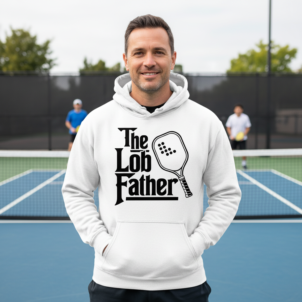 "The Lob Father" Pickleball Hoodie Sweatshirt