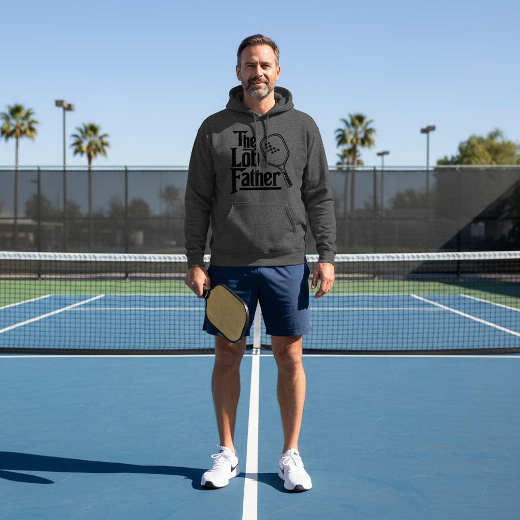 "The Lob Father" Pickleball Hoodie Sweatshirt