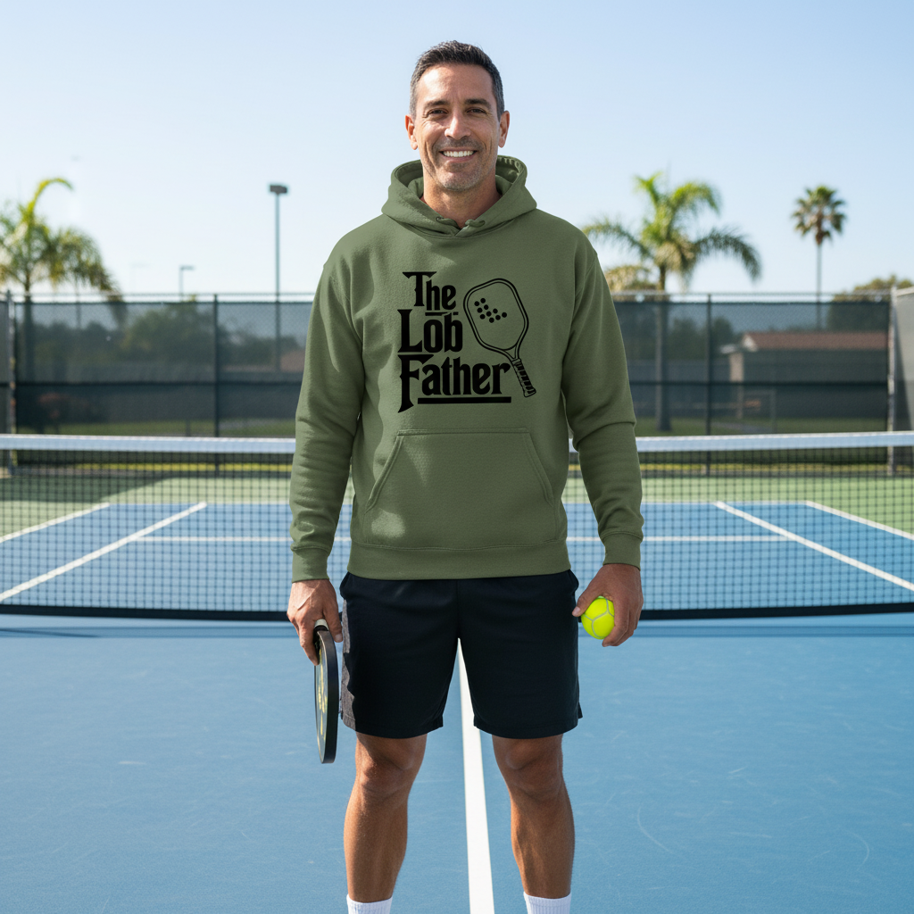 "The Lob Father" Pickleball Hoodie Sweatshirt
