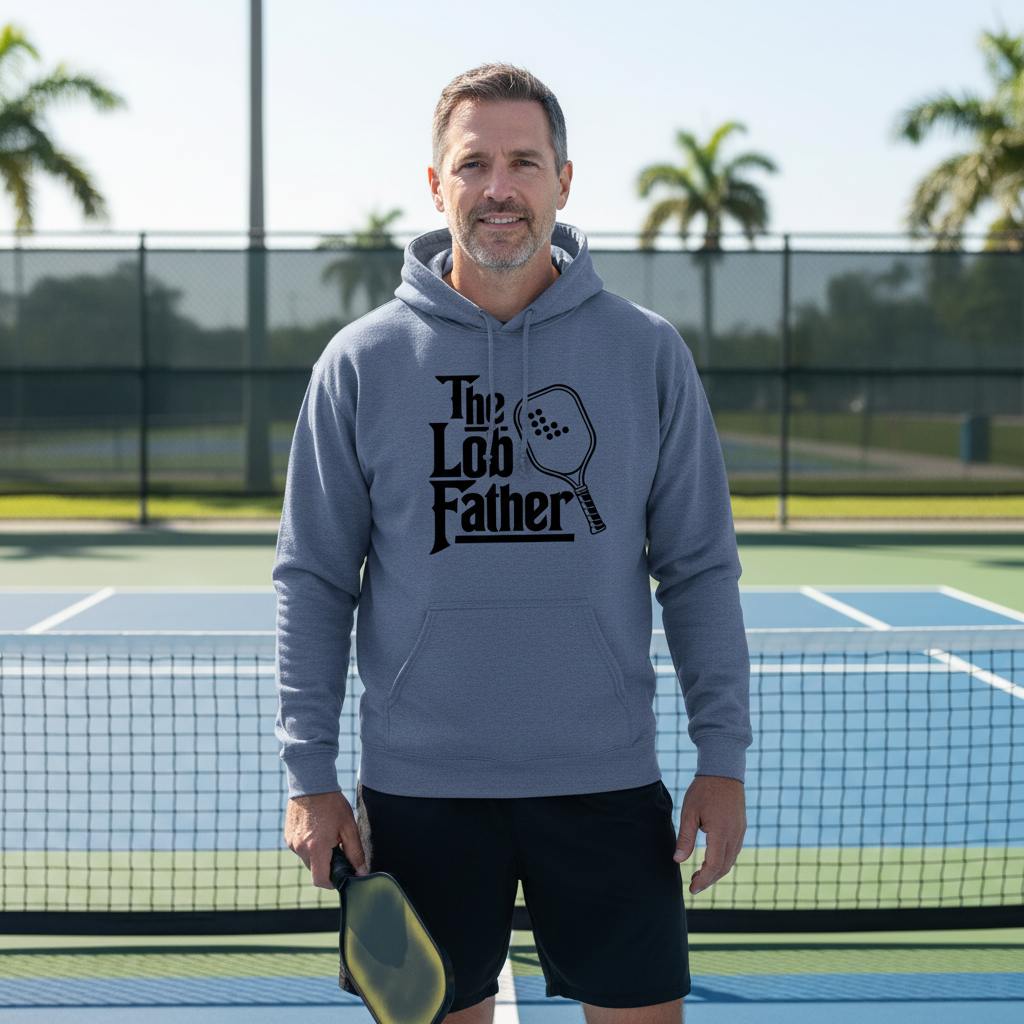 "The Lob Father" Pickleball Hoodie Sweatshirt