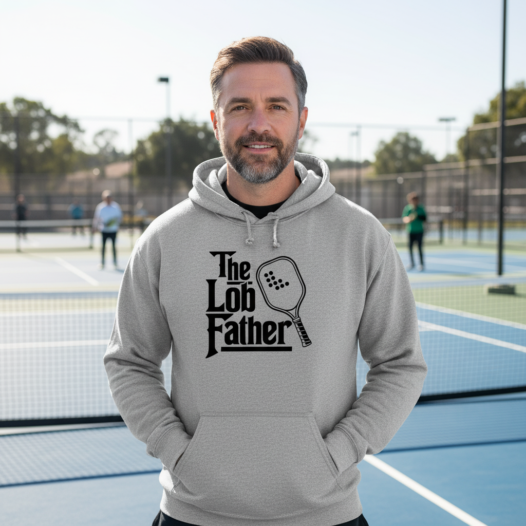 "The Lob Father" Pickleball Hoodie Sweatshirt