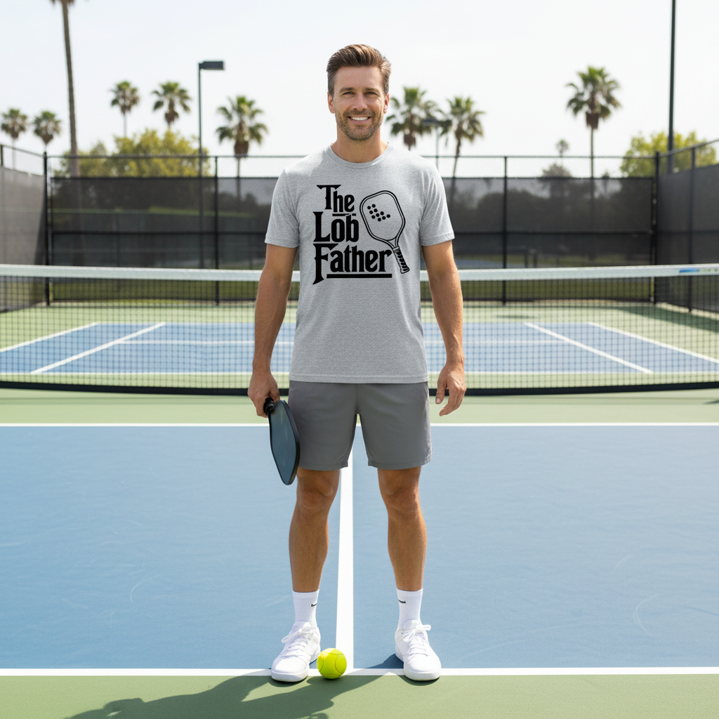 "The Lob Father" Pickleball T-Shirt