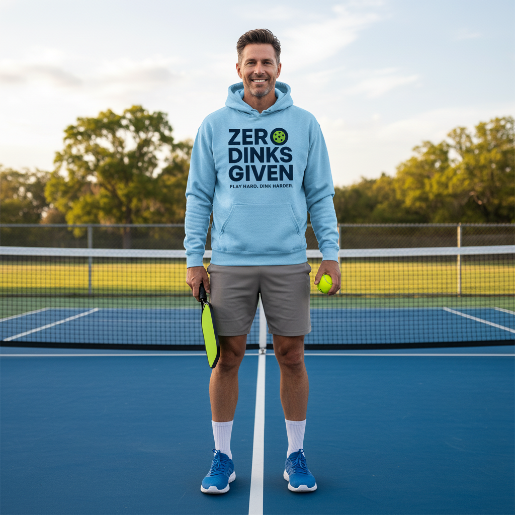 "Zero Dinks Given" Pickleball Sweatshirt Hoodie