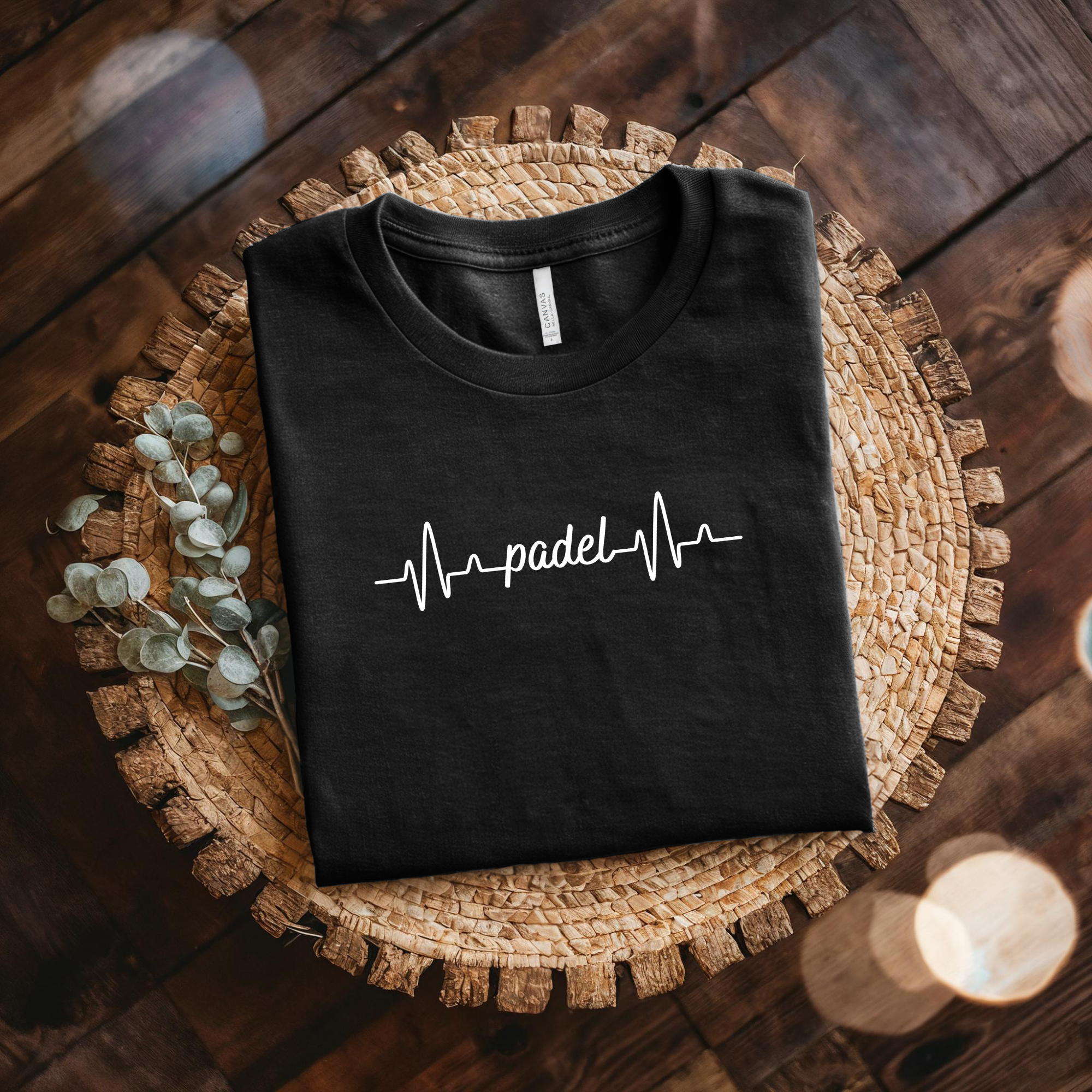 Padel Heartbeat T-Shirt — Minimalist Padel Shirt for Players Who Live for the Court