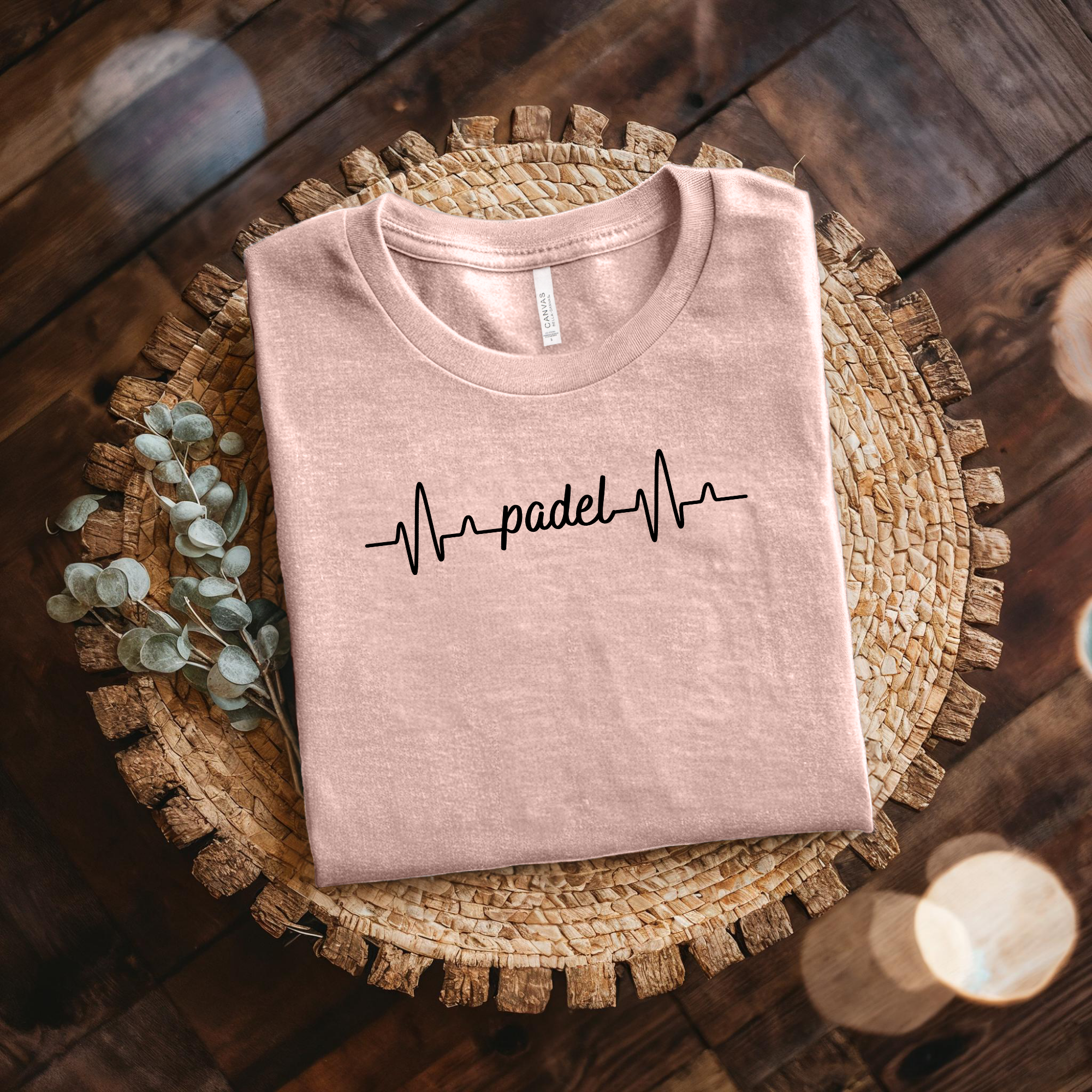 Padel Heartbeat T-Shirt — Minimalist Padel Shirt for Players Who Live for the Court
