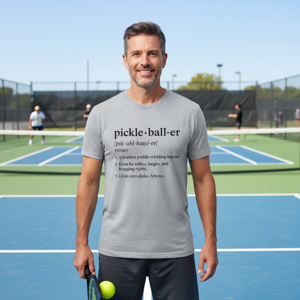 Pickleballer Definition Tee — Funny Pickleball Shirt for Players & Fans