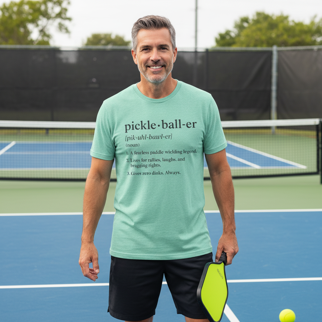 Pickleballer Definition Tee — Funny Pickleball Shirt for Players & Fans