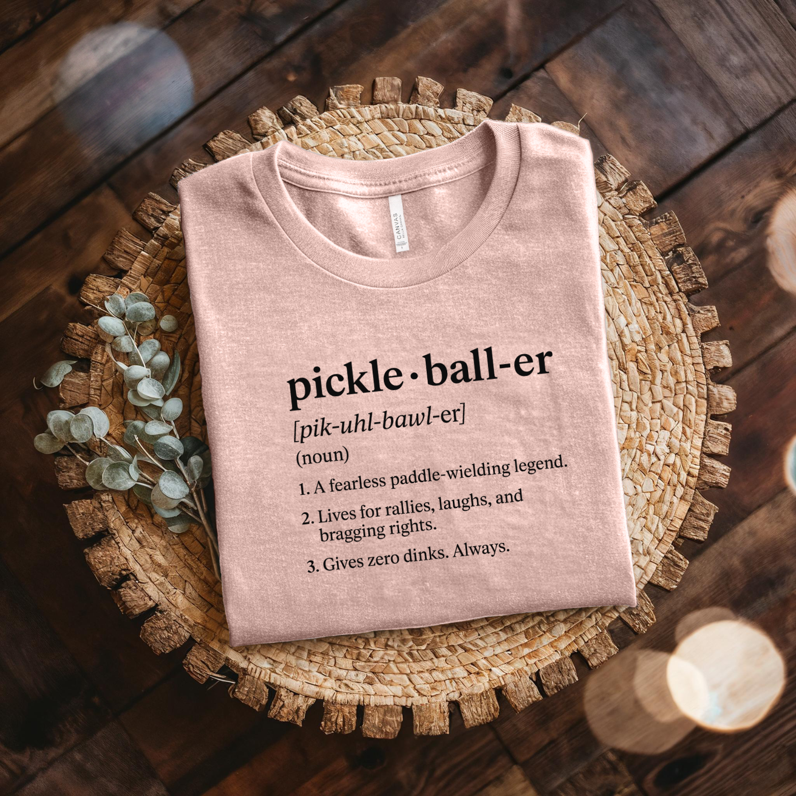 Pickleballer Definition Tee — Funny Pickleball Shirt for Players & Fans