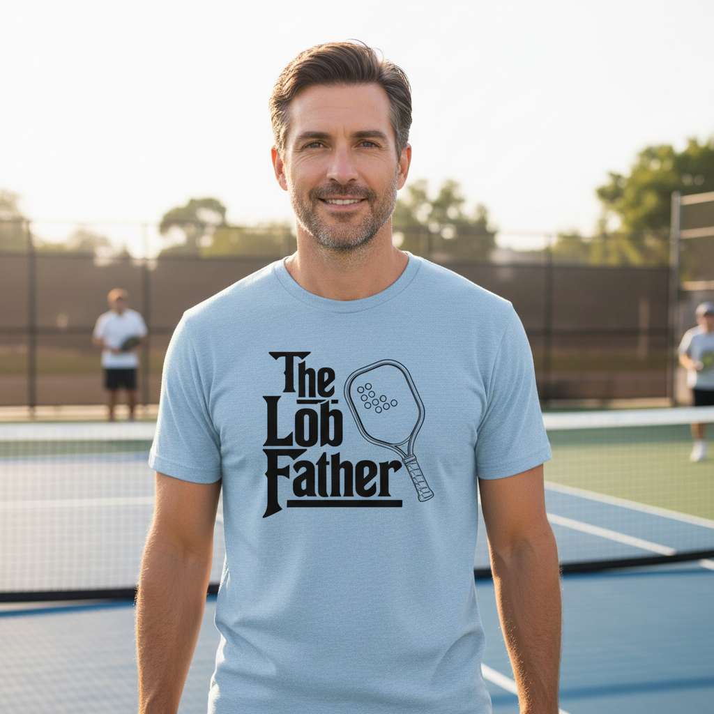 The Lob Father Pickleball T-Shirt