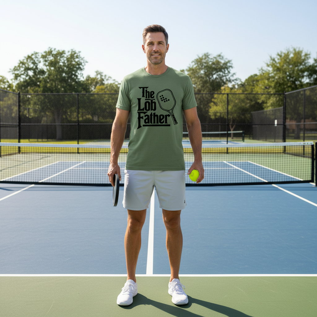 The Lob Father Pickleball T-Shirt
