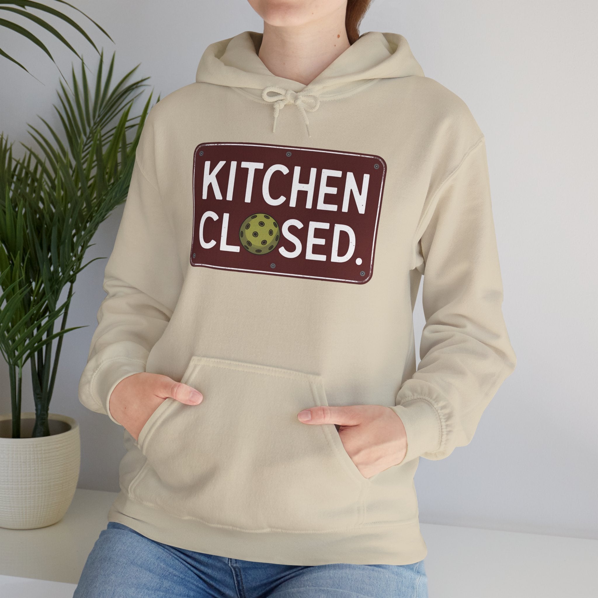 Kitchen Closed Pickleball Hoodie • Funny Pickleball Sweatshirt