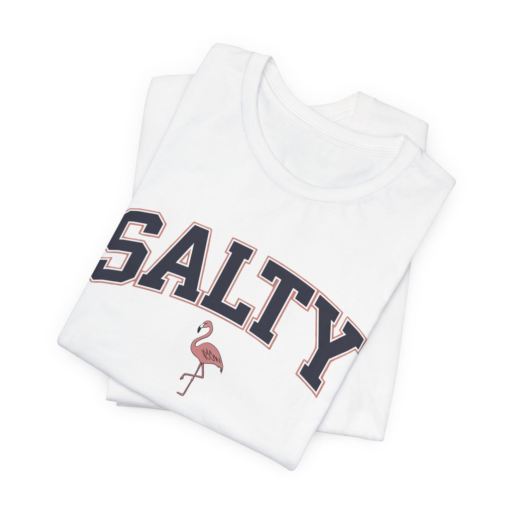 Salty Flamingo Beach Tee Shirt • Beach Tee Shirt