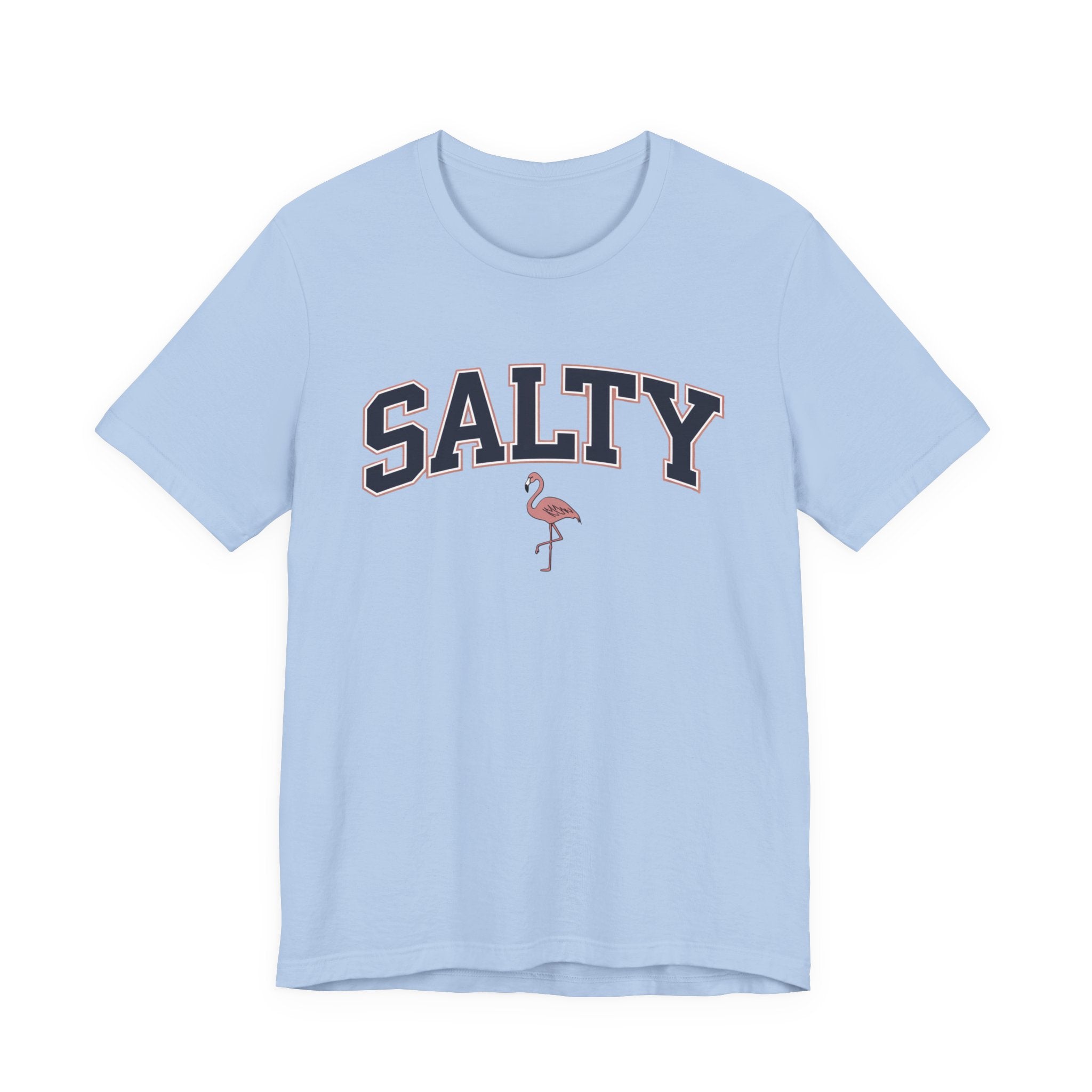 Salty Flamingo Beach Tee Shirt • Beach Tee Shirt