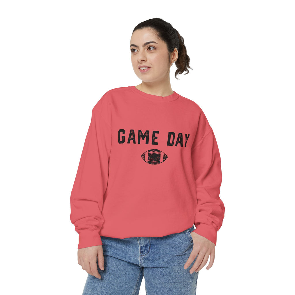 Cozy Football Game Day Women's Crewneck Sweatshirt