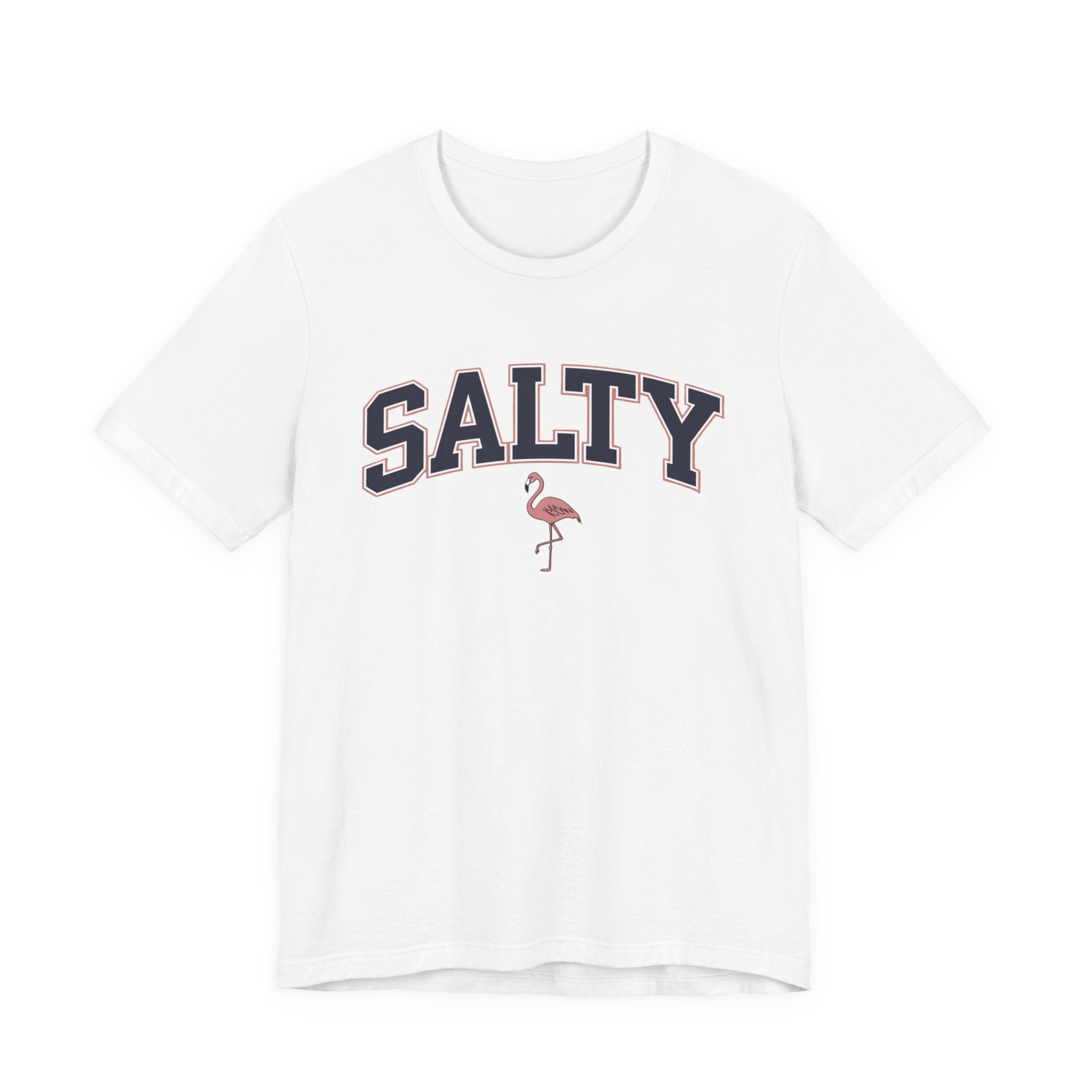 Salty Flamingo Beach Tee Shirt • Beach Tee Shirt