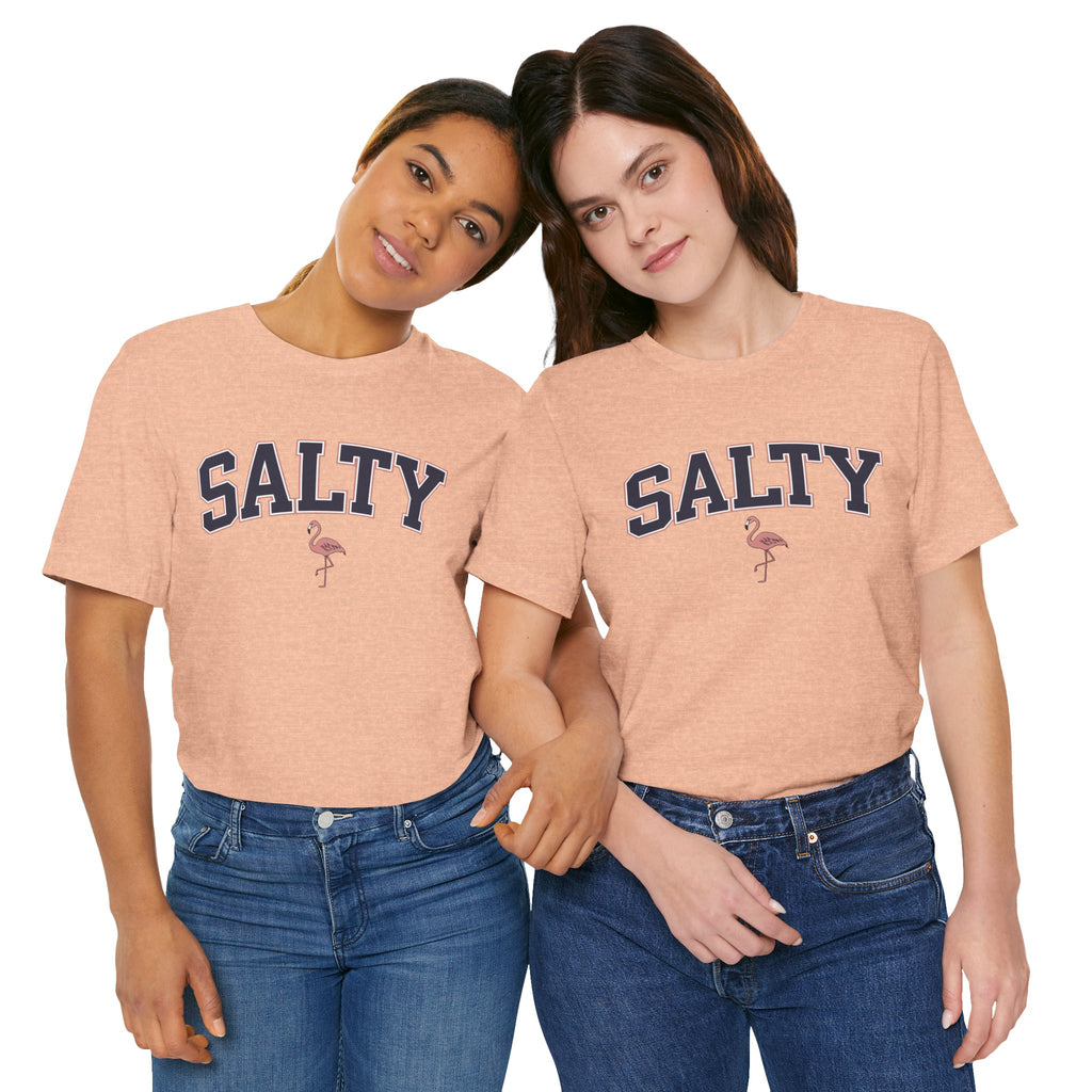 Salty Flamingo Beach Tee Shirt • Beach Tee Shirt