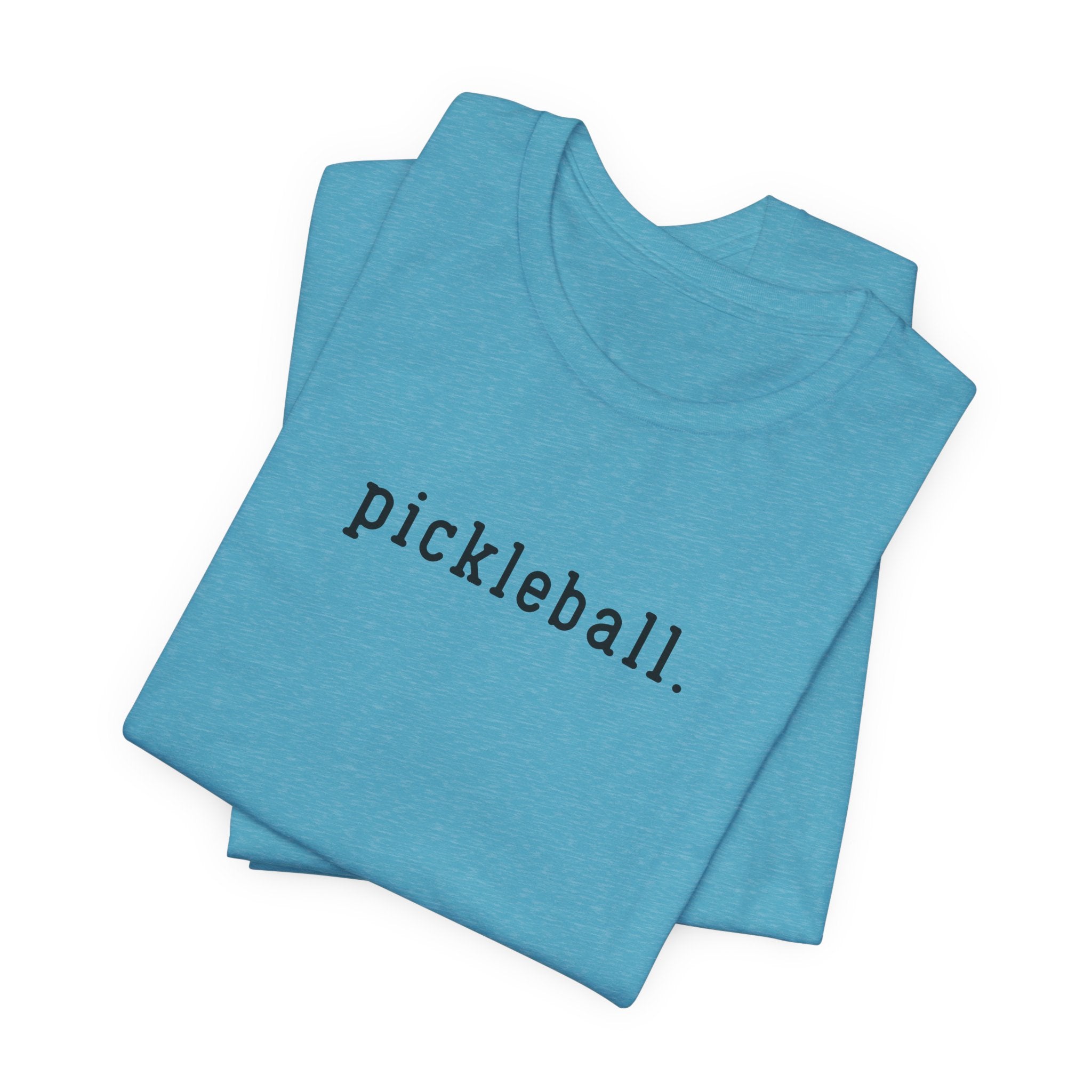 Pickleball Tee — Minimalist "pickleball." Short Sleeve Shirt for Players
