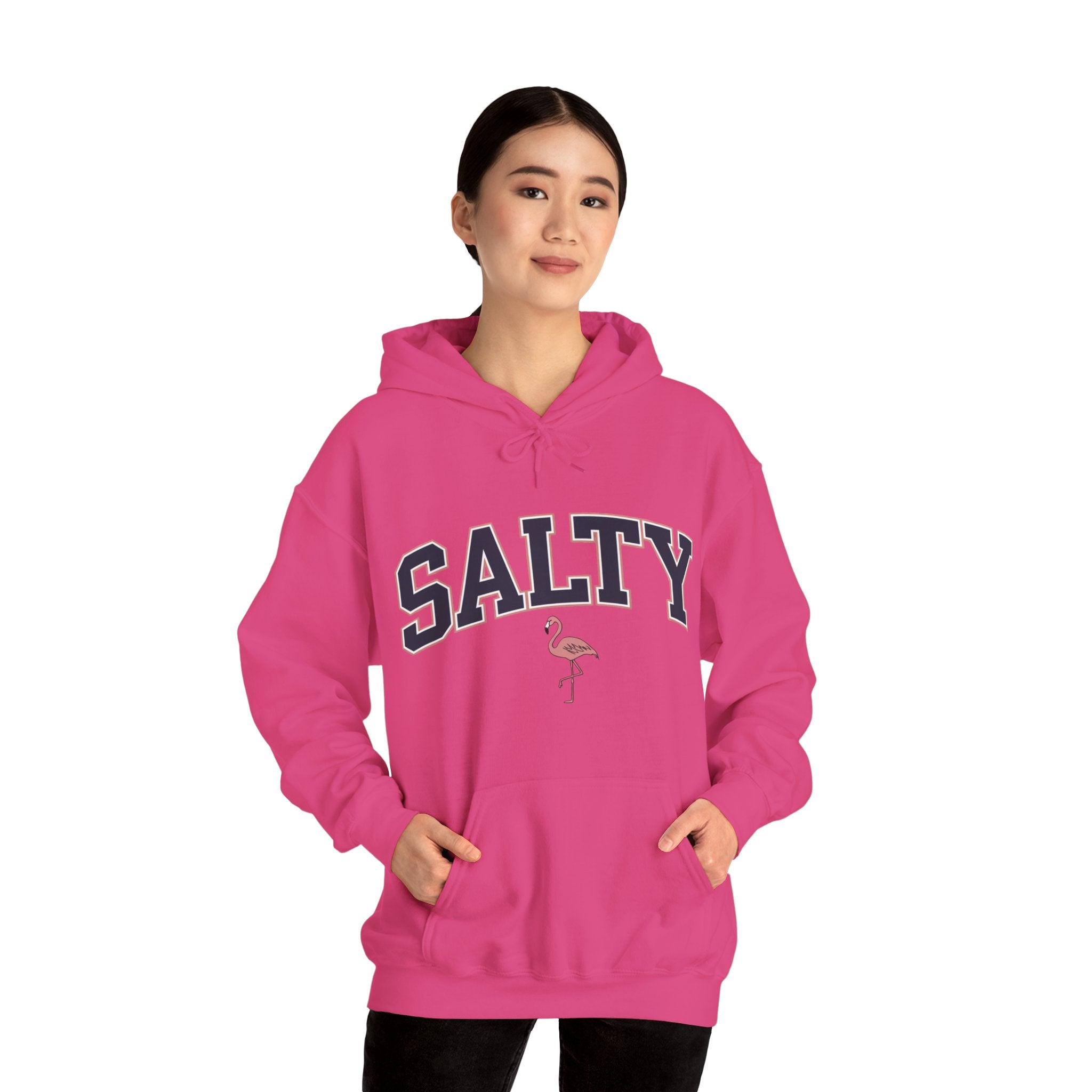Salty Flamingo Beach Hoodie • Beach Sweatshirt