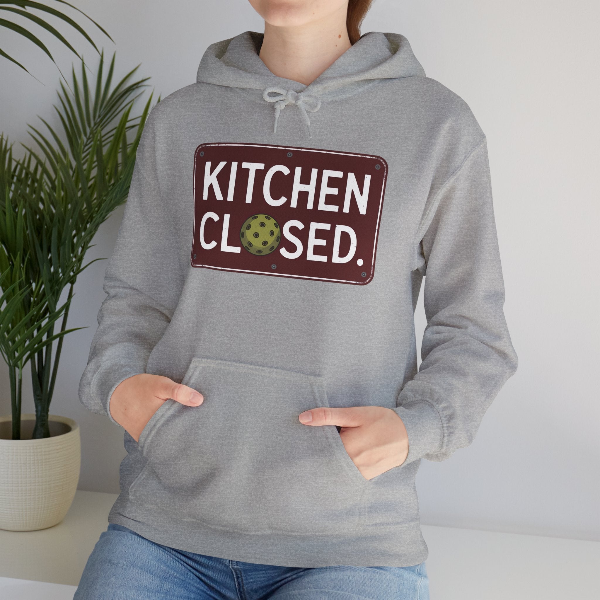 Kitchen Closed Pickleball Hoodie • Funny Pickleball Sweatshirt