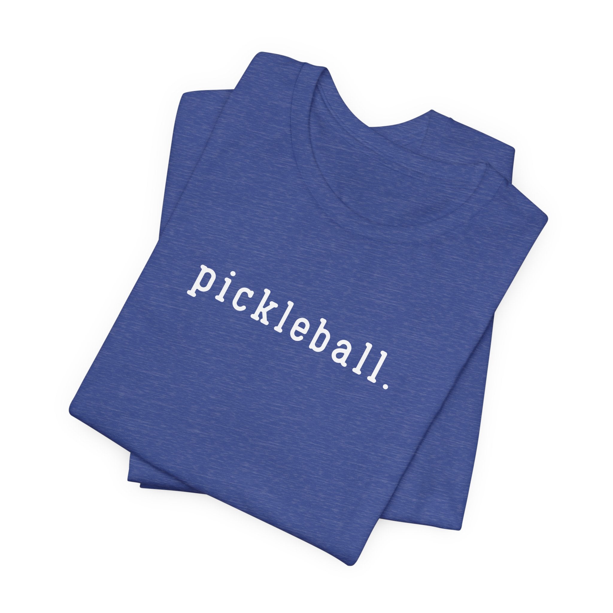 Pickleball Tee — Minimalist "pickleball." Short Sleeve Shirt for Players
