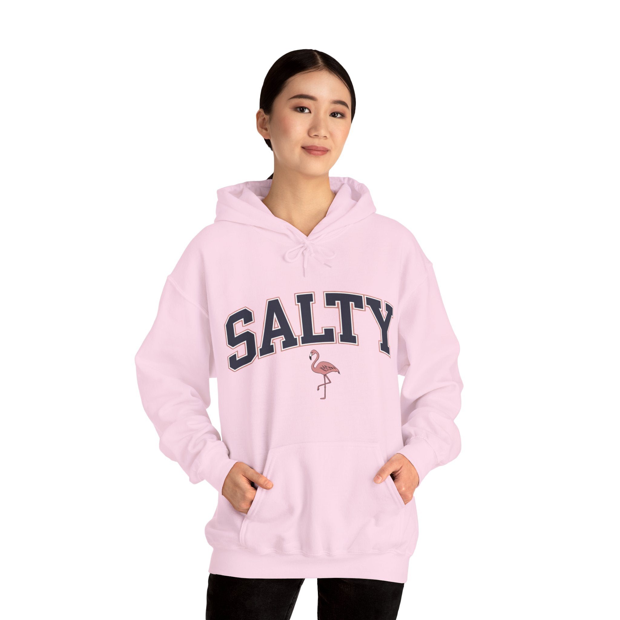 Salty Flamingo Beach Hoodie • Beach Sweatshirt