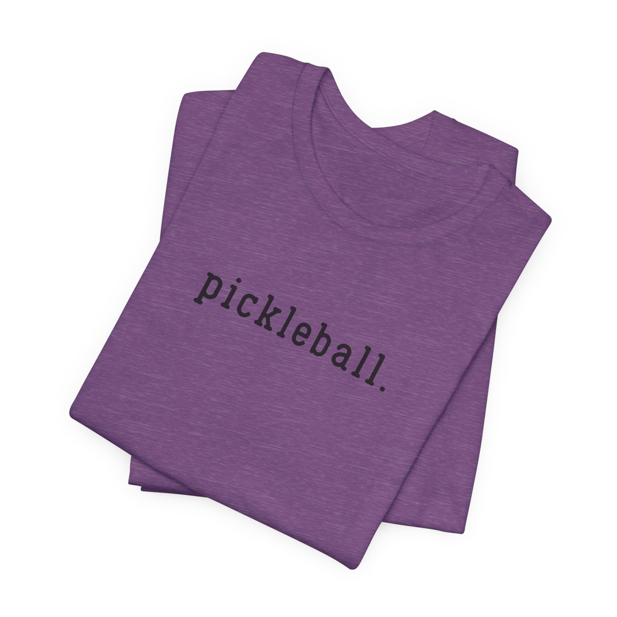 Pickleball Tee — Minimalist "pickleball." Short Sleeve Shirt for Players