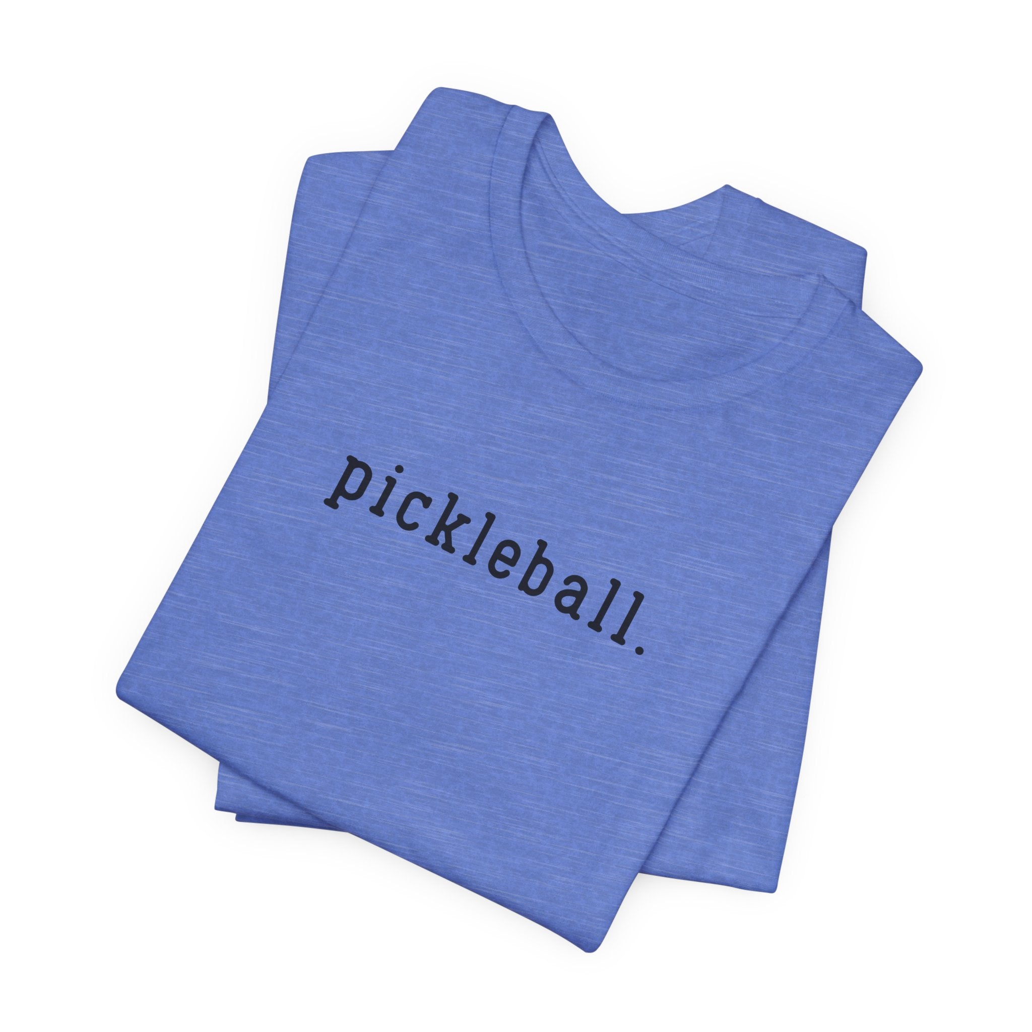 Pickleball Tee — Minimalist "pickleball." Short Sleeve Shirt for Players
