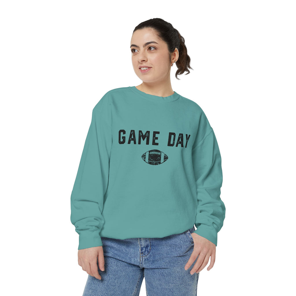 Cozy Football Game Day Women's Crewneck Sweatshirt