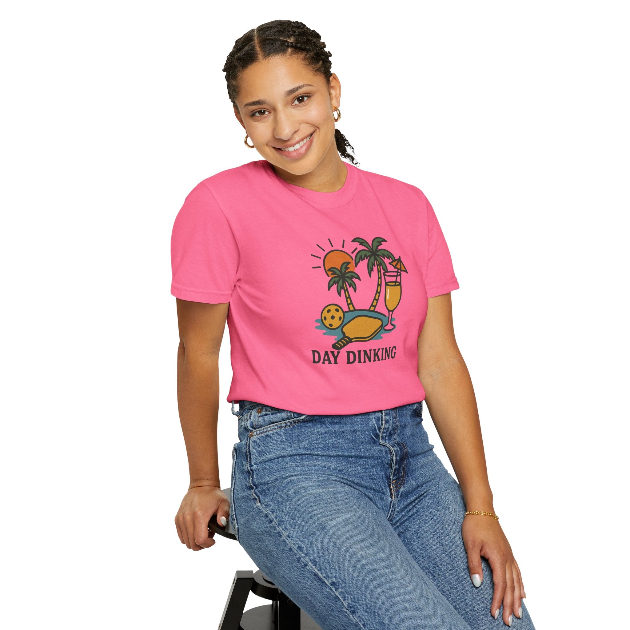 "Day Dinking" Pickleball Beach T-Shirt
